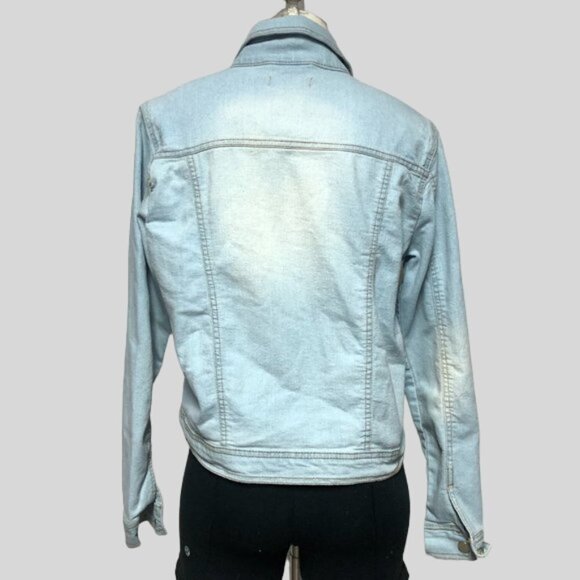 Dollhouse Light Wash Denim Jean Jacket Size Med - Picture 2 of 11